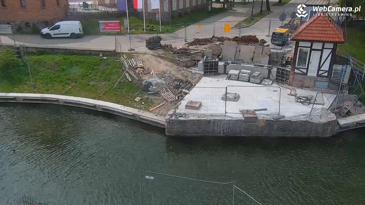 Giżycko - widok na most obrotowy - 29 kwiecień 2025, 12:57
