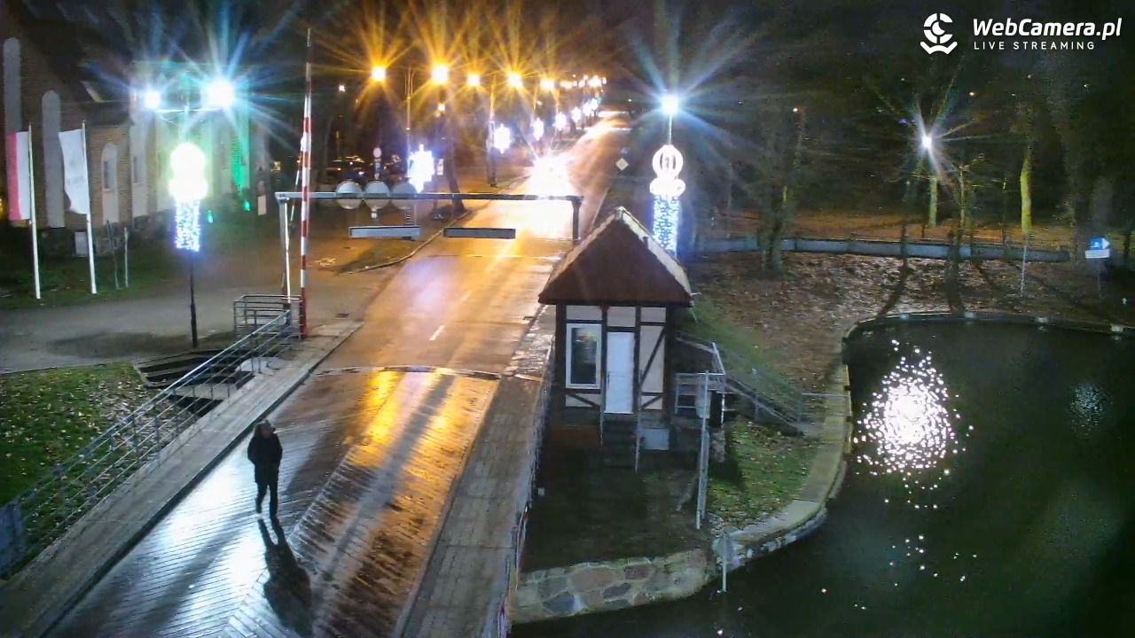 Giżycko - widok na most obrotowy - 26 grudzień 2025, 16:15