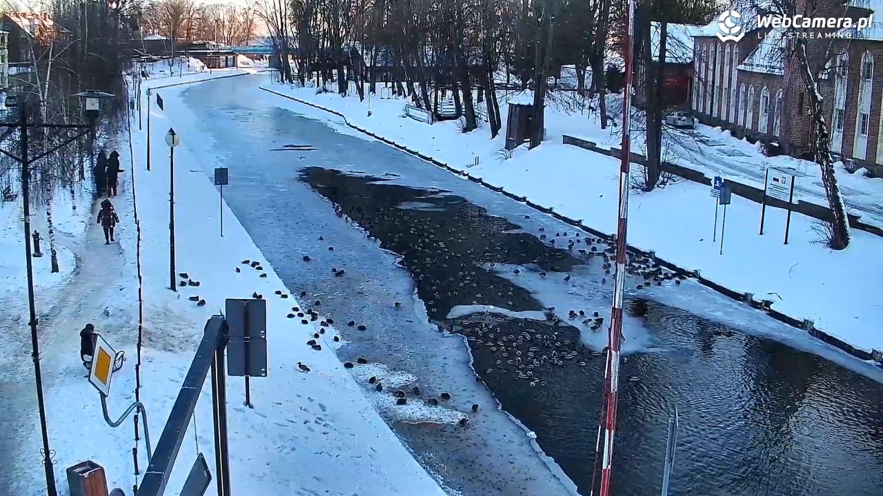 Giżycko - widok na most obrotowy - 15 luty 2026, 16:03