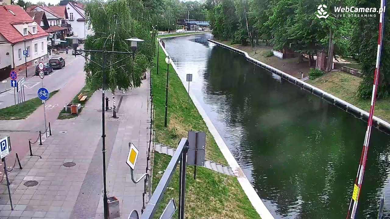 Giżycko - widok na most obrotowy - 29 maj 2026, 16:31