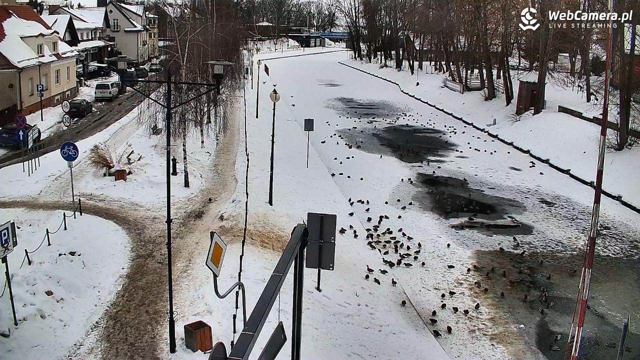 Giżycko - widok na most obrotowy - 19 luty 2026, 14:36