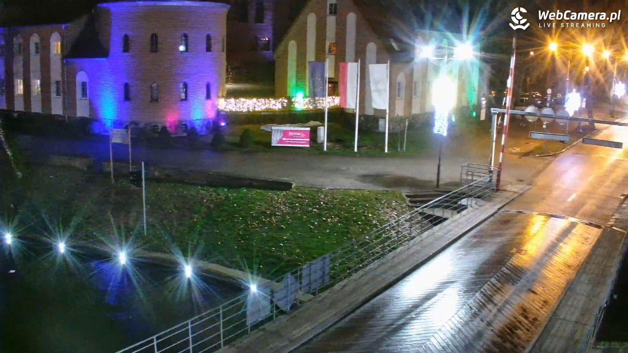 Giżycko - widok na most obrotowy - 26 grudzień 2025, 16:30