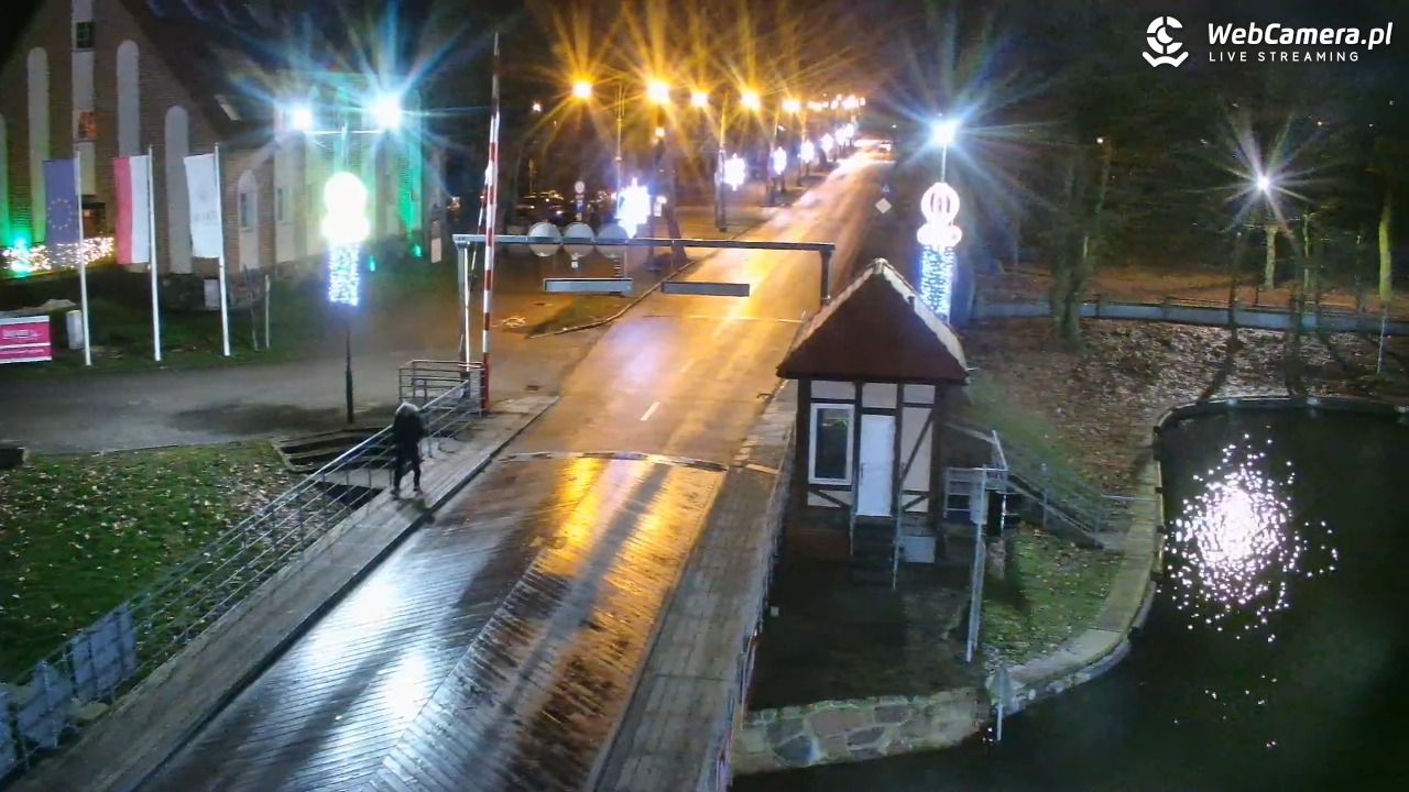 Giżycko - widok na most obrotowy - 26 grudzień 2025, 16:15