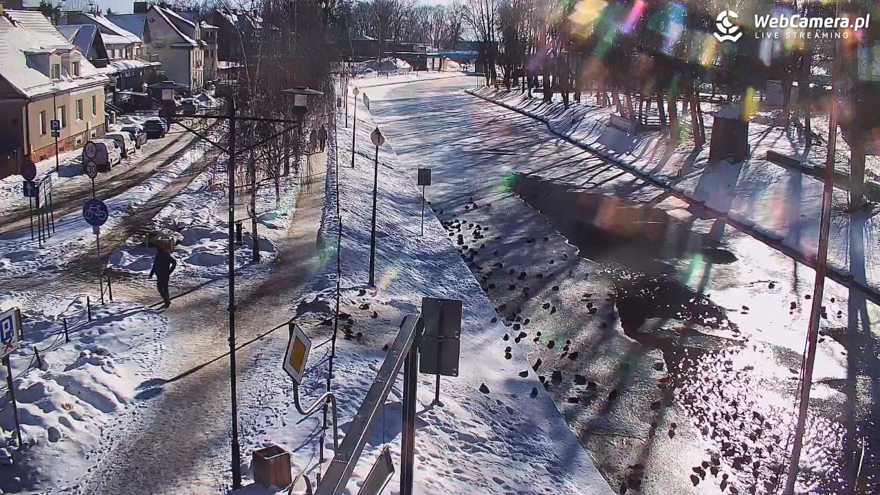 Giżycko - widok na most obrotowy - 15 luty 2026, 11:45