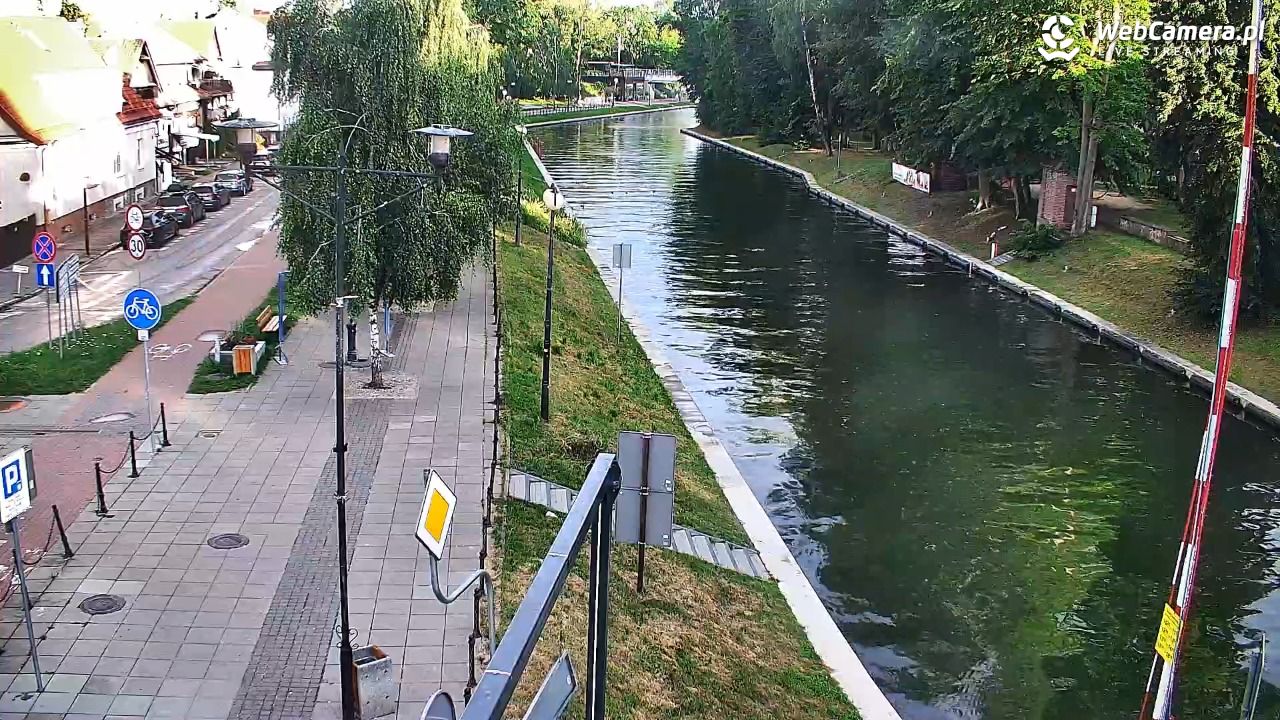 Giżycko - widok na most obrotowy - 20 lipiec 2026, 19:17