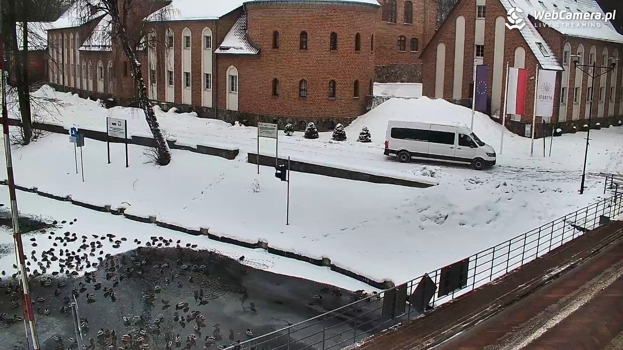 Giżycko - widok na most obrotowy - 18 luty 2026, 09:24