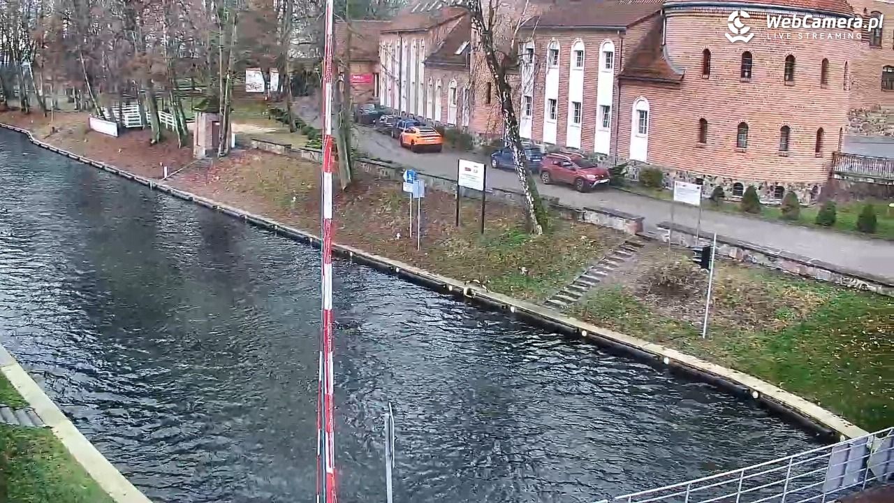 Giżycko - widok na most obrotowy - 28 grudzień 2025, 09:55