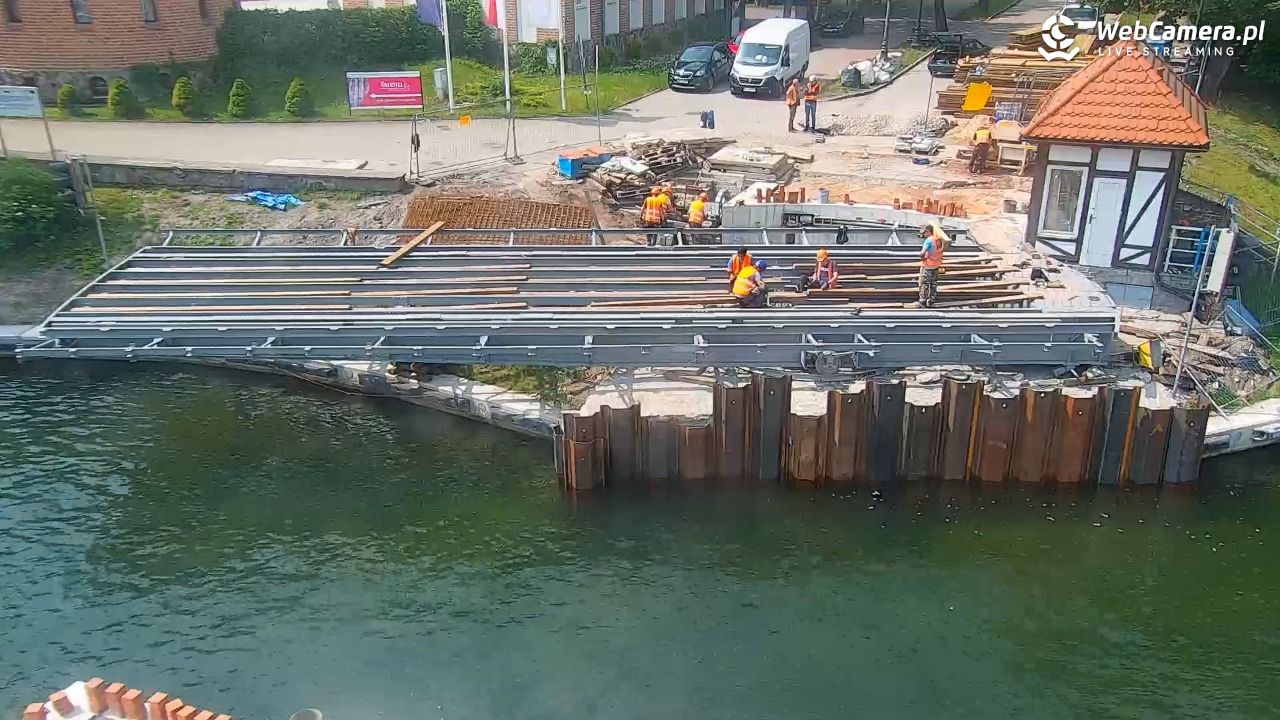 Giżycko - widok na most obrotowy - 10 czerwiec 2025, 11:26