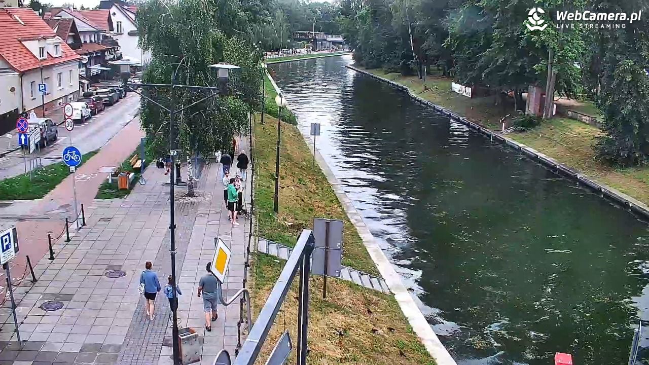 Giżycko - widok na most obrotowy - 18 lipiec 2026, 17:45