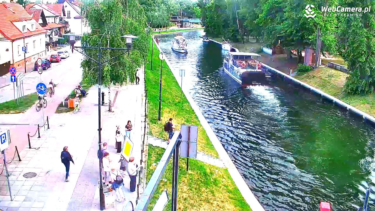 Giżycko - widok na most obrotowy - 30 maj 2026, 17:30