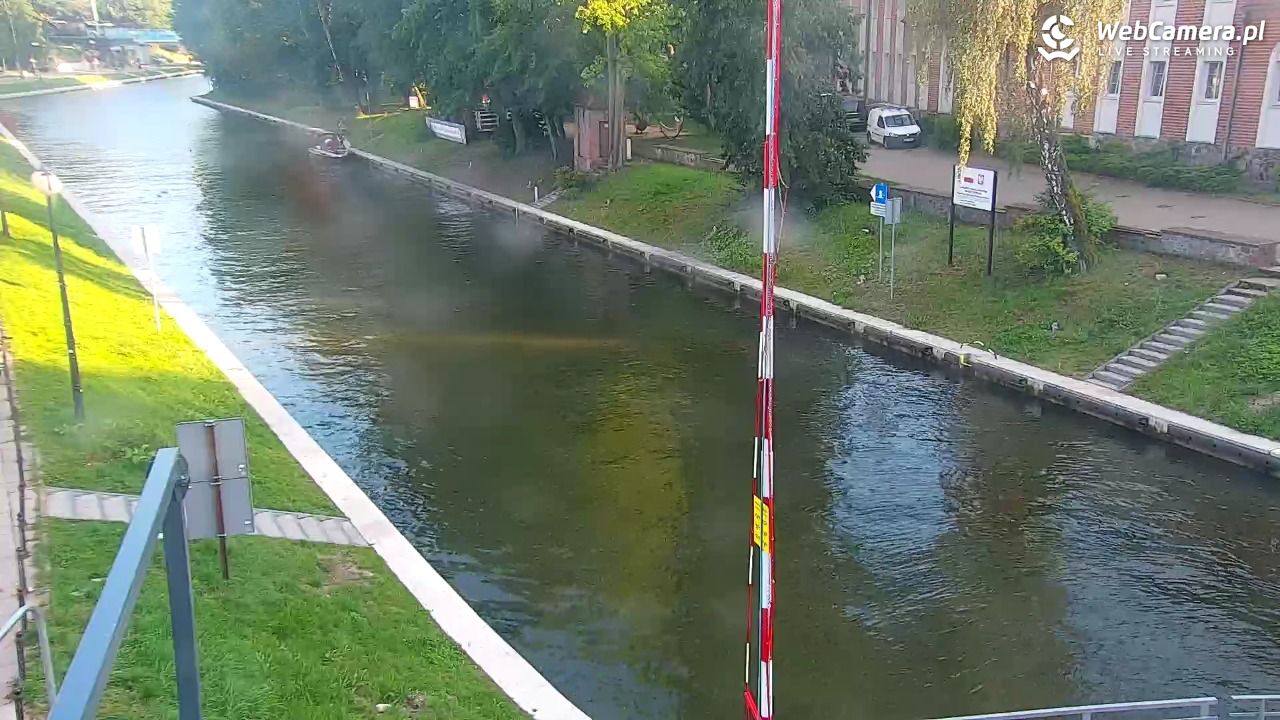 Giżycko - widok na most obrotowy - 30 lipiec 2025, 18:39