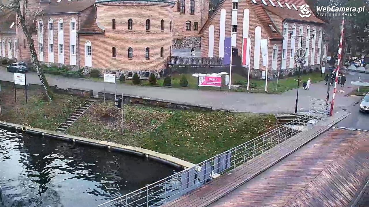 Giżycko - widok na most obrotowy - 27 grudzień 2025, 12:14