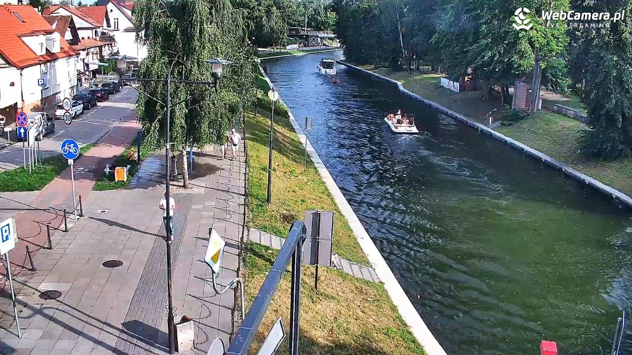 Giżycko - widok na most obrotowy - 19 lipiec 2026, 18:03