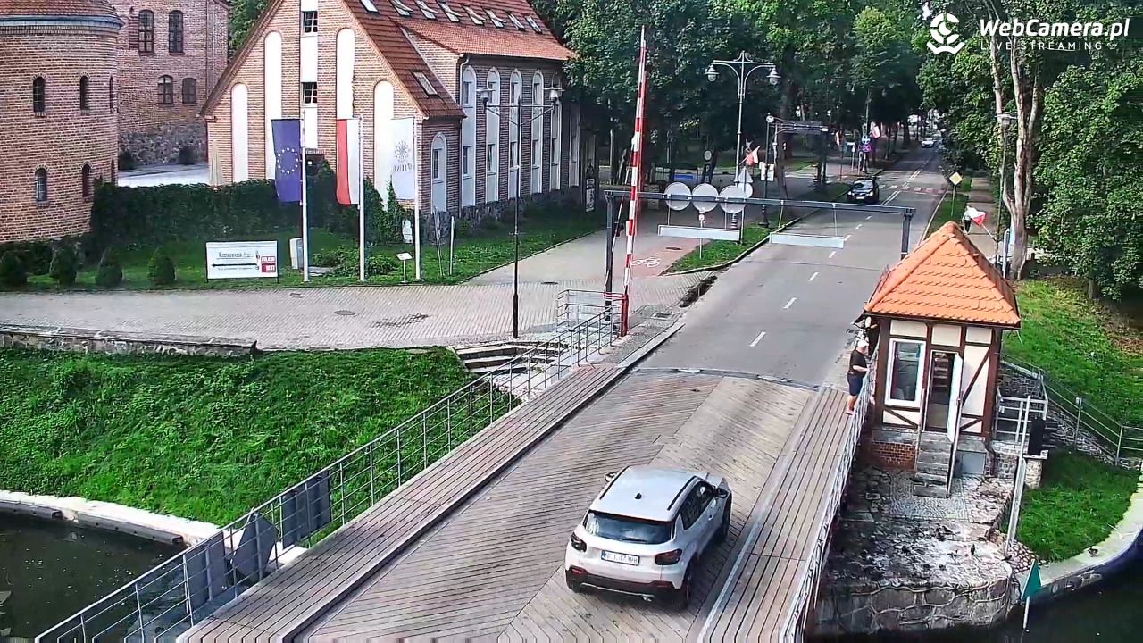 Giżycko - widok na most obrotowy - 01 wresień 2026, 10:06