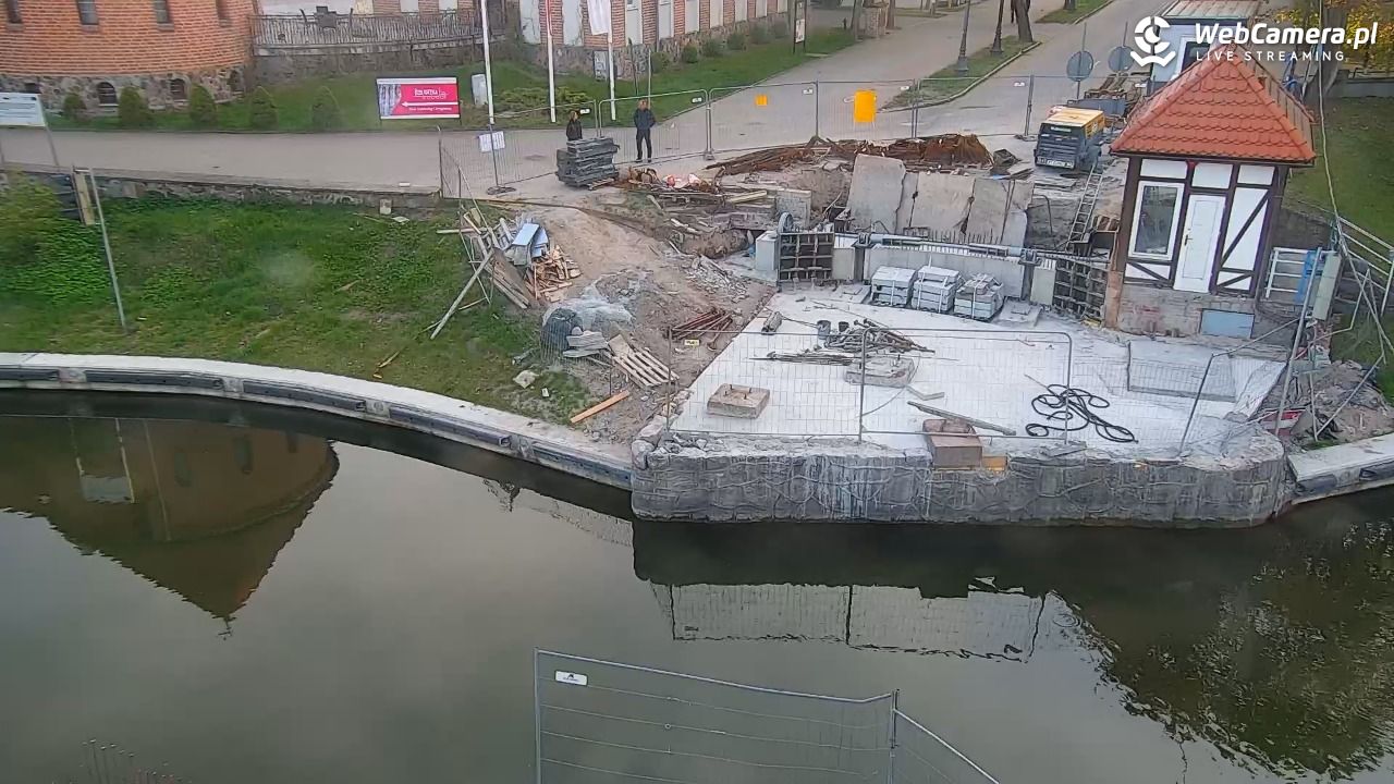 Giżycko - widok na most obrotowy - 28 kwiecień 2025, 19:20