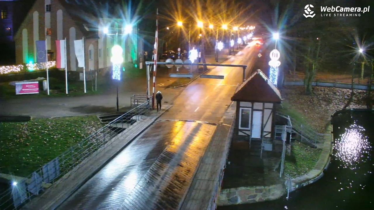 Giżycko - widok na most obrotowy - 26 grudzień 2025, 16:15