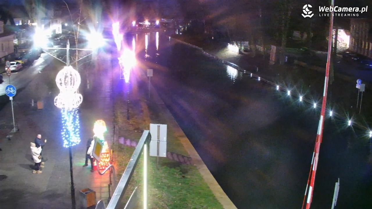 Giżycko - widok na most obrotowy - 26 grudzień 2025, 16:09