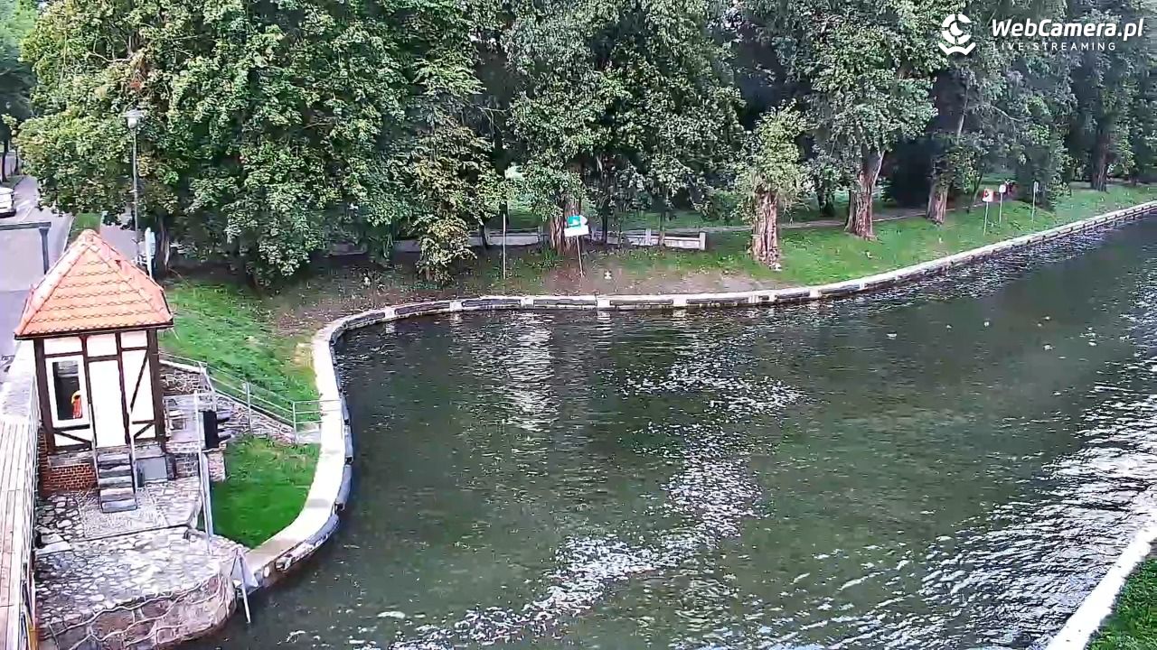 Giżycko - widok na most obrotowy - 12 wresień 2025, 08:30