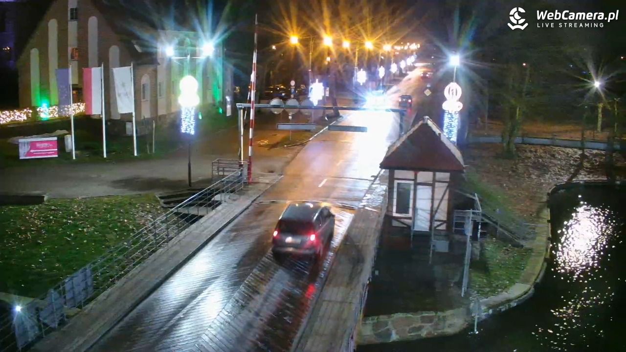 Giżycko - widok na most obrotowy - 26 grudzień 2025, 16:20