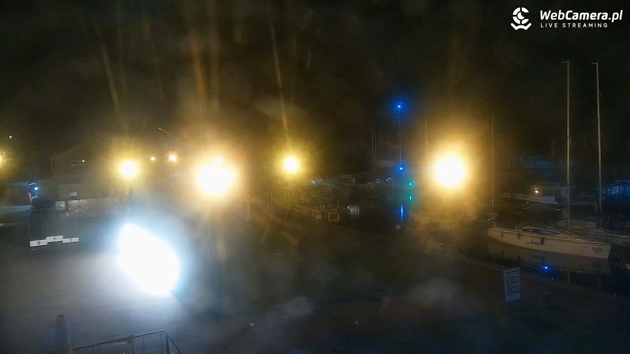 Giżycko - widok na marinę i molo - 01 sierpień 2026, 22:47