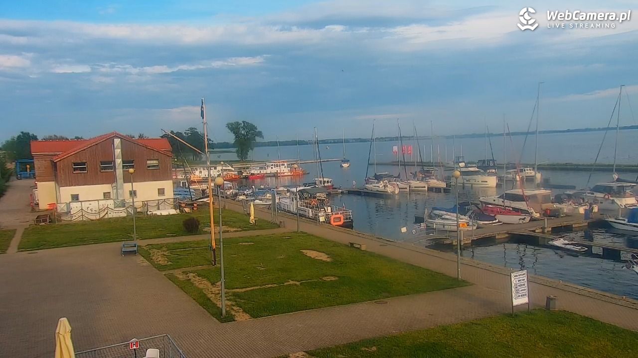Giżycko - widok na marinę i molo - 21 czerwiec 2026, 18:49