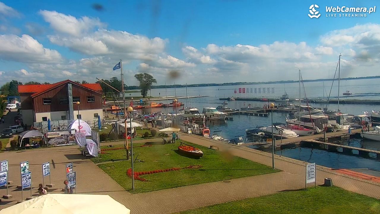 Giżycko - widok na marinę i molo - 30 sierpień 2025, 14:20