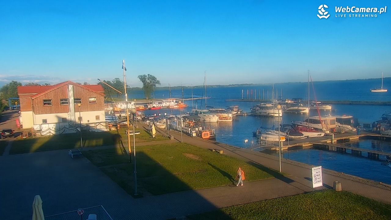 Giżycko - widok na marinę i molo - 17 czerwiec 2026, 19:37