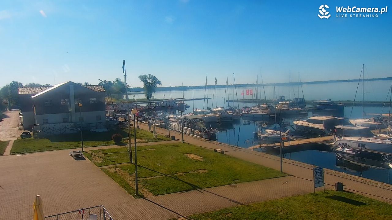 Giżycko - widok na marinę i molo - 20 czerwiec 2026, 08:08
