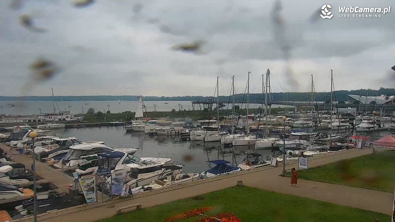 Giżycko - widok na marinę i molo - 31 sierpień 2025, 13:55