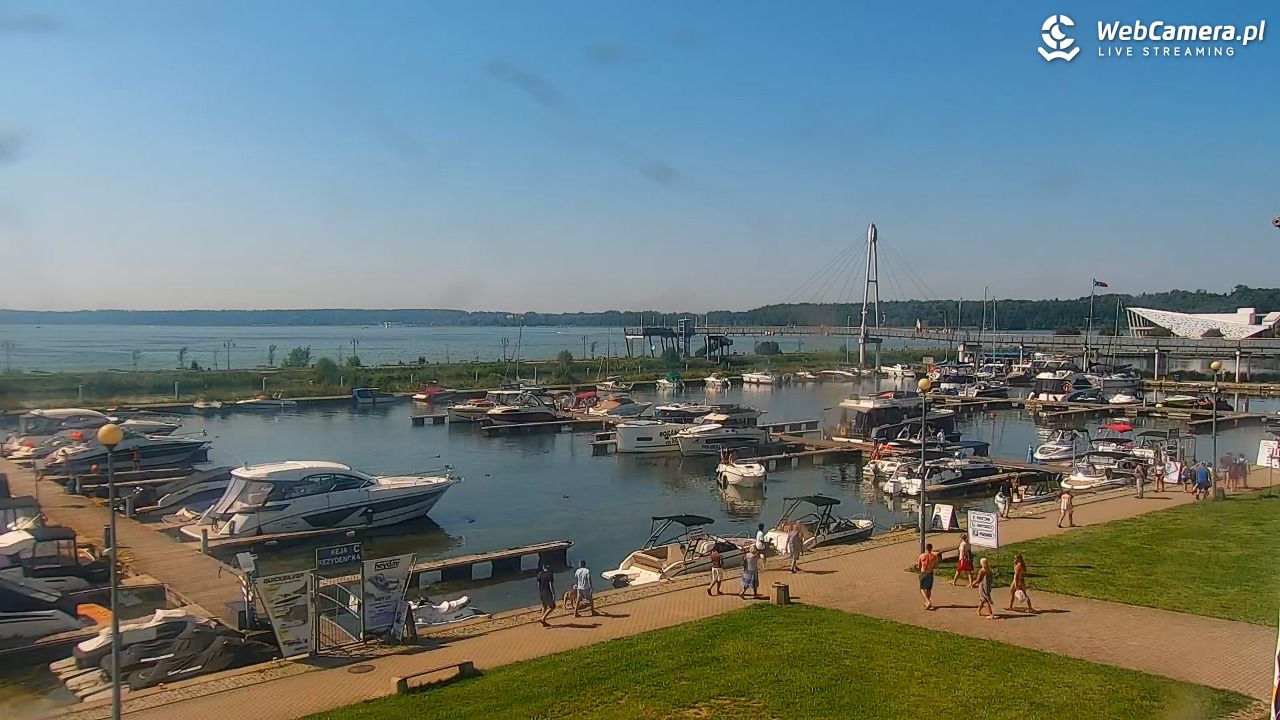 Giżycko - widok na marinę i molo - 05 sierpień 2026, 11:11
