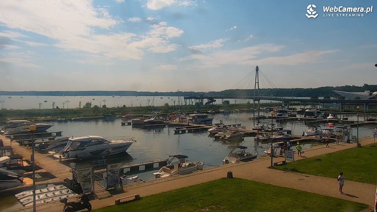 Giżycko - widok na marinę i molo - 05 sierpień 2026, 13:50