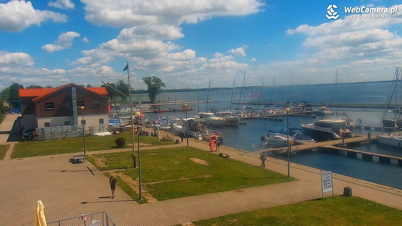 Giżycko - widok na marinę i molo - 19 czerwiec 2026, 13:49