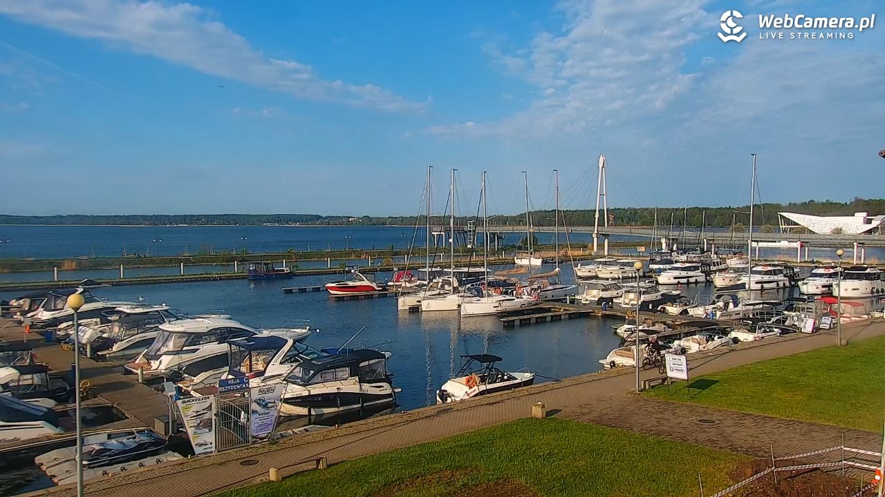 Giżycko - widok na marinę i molo - 06 maj 2026, 07:23