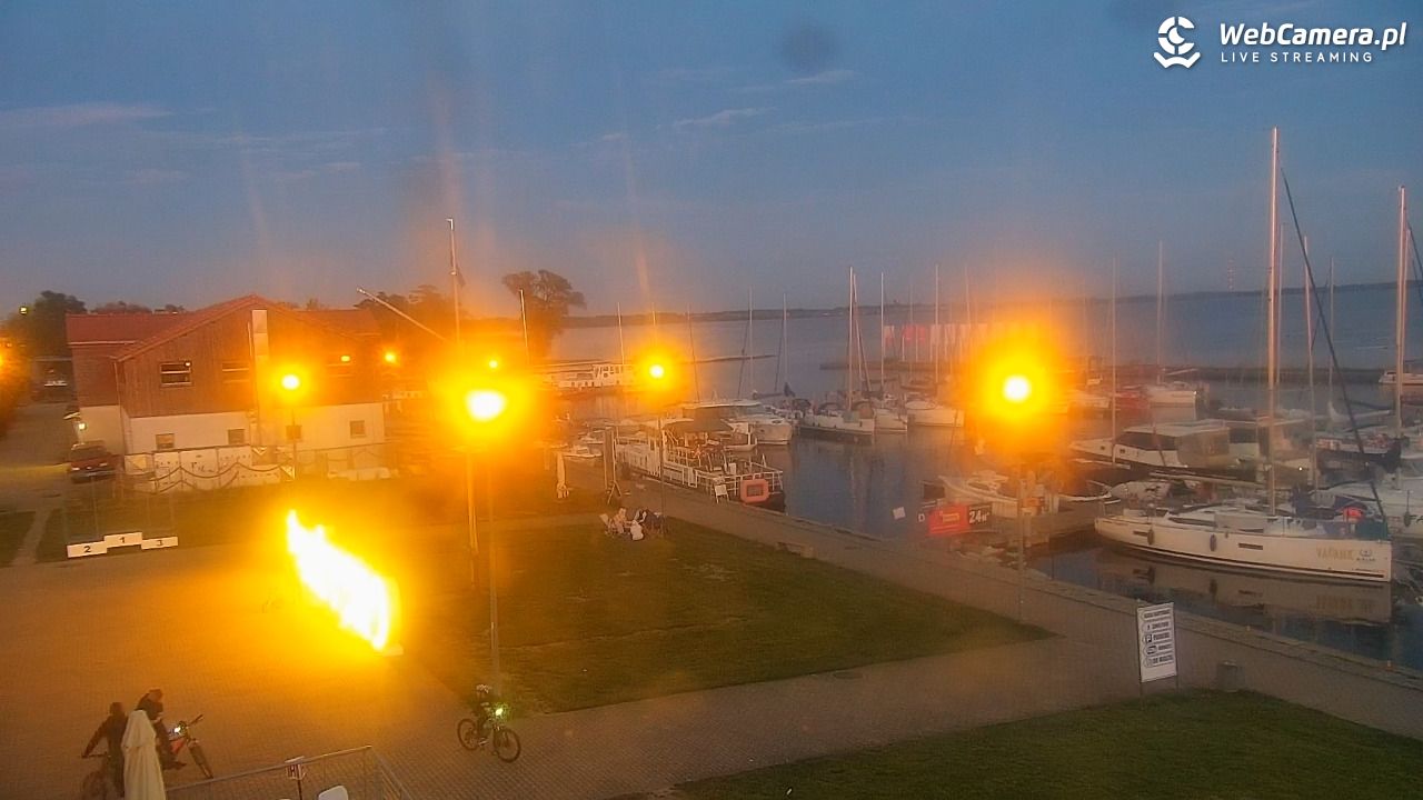 Giżycko - widok na marinę i molo - 02 sierpień 2026, 21:00