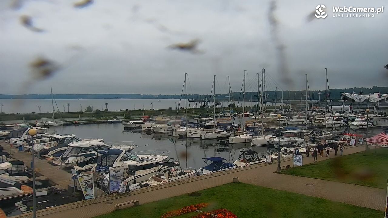 Giżycko - widok na marinę i molo - 31 sierpień 2025, 09:56