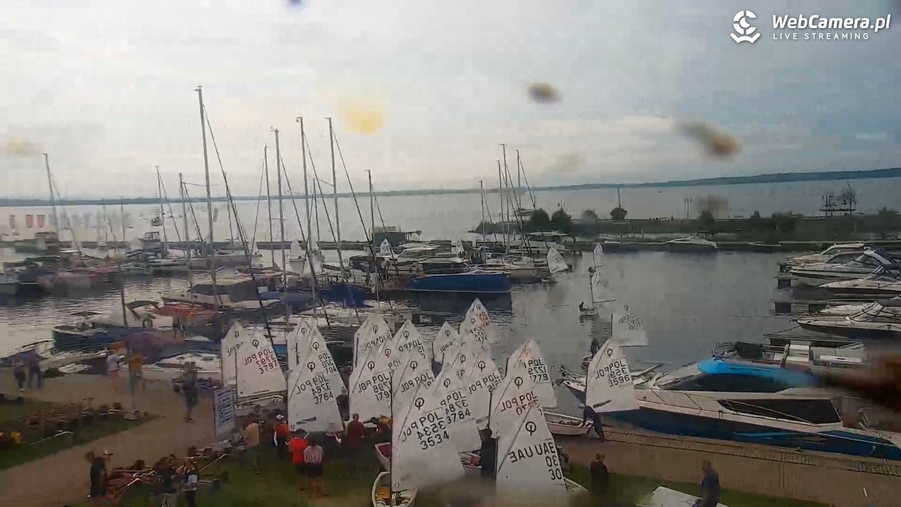 Giżycko - widok na marinę i molo - 30 sierpień 2025, 10:02