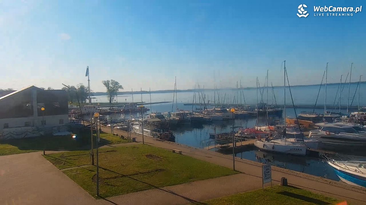 Giżycko - widok na marinę i molo - 03 maj 2026, 07:42