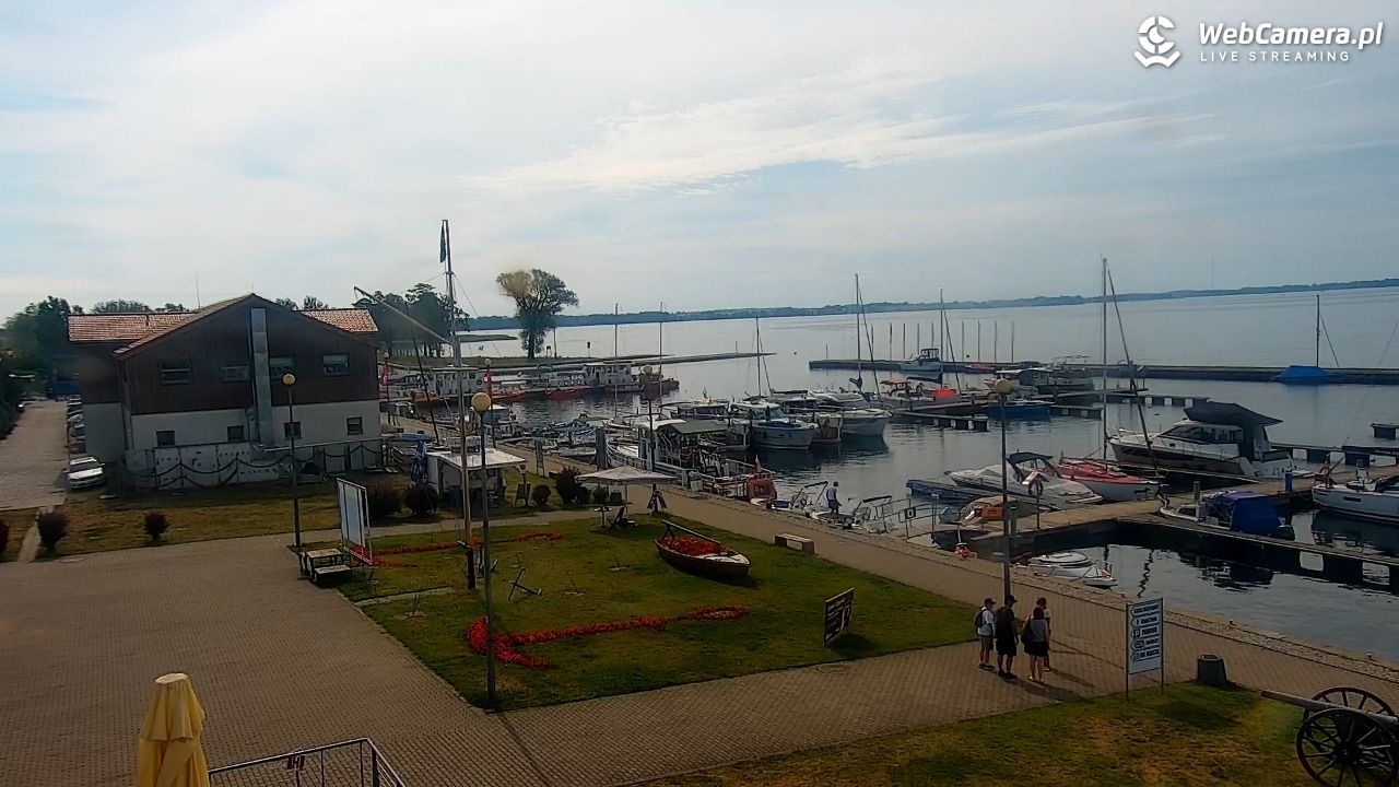 Giżycko - widok na marinę i molo - 06 lipiec 2025, 09:29