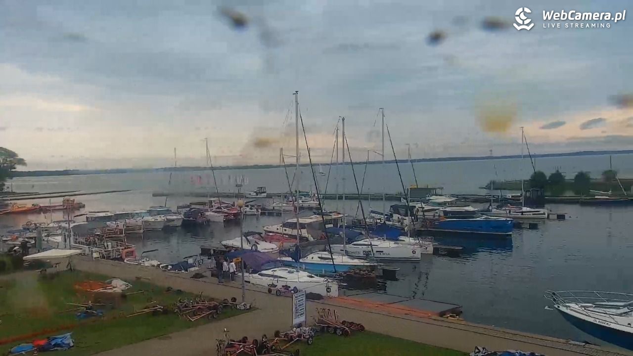 Giżycko - widok na marinę i molo - 30 sierpień 2025, 10:51