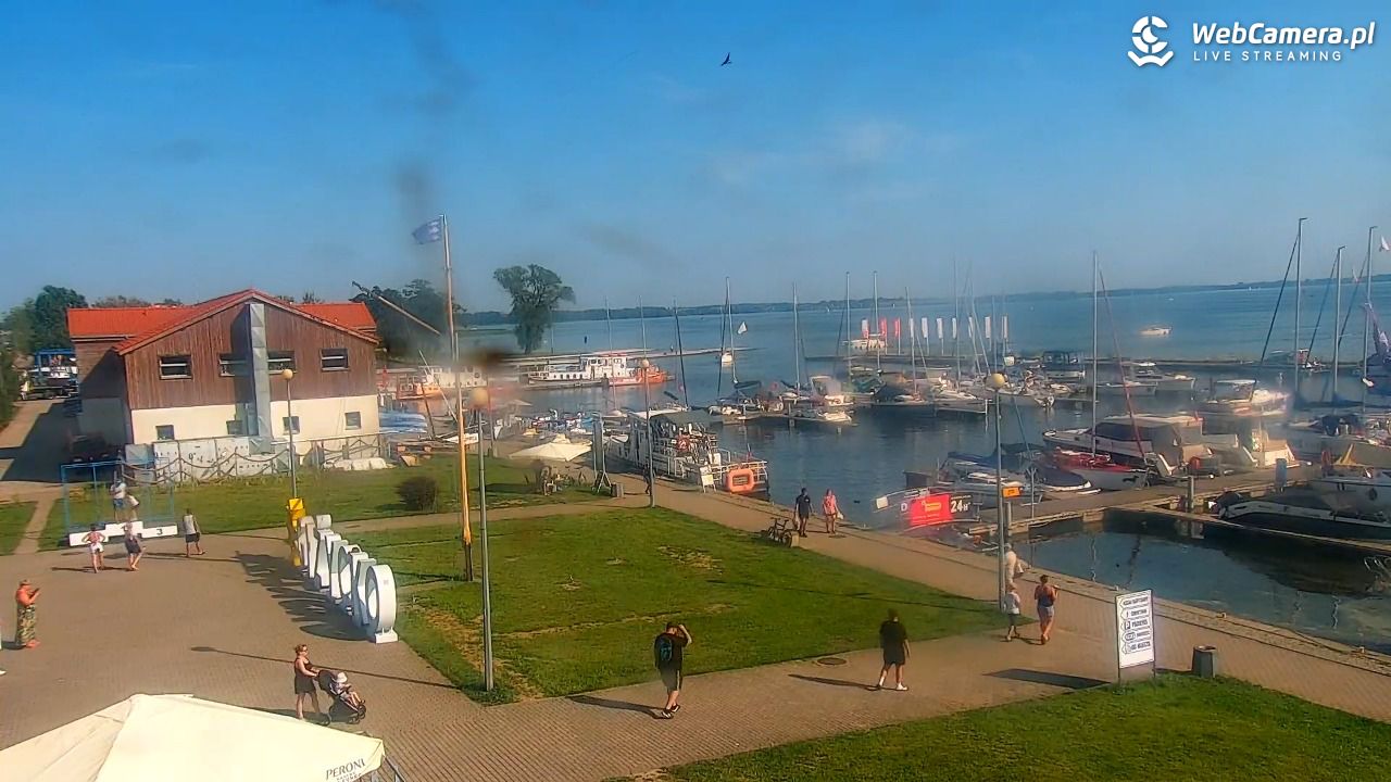 Giżycko - widok na marinę i molo - 05 sierpień 2026, 16:07