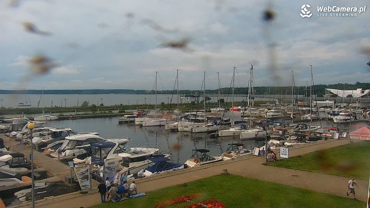 Giżycko - widok na marinę i molo - 30 sierpień 2025, 10:04