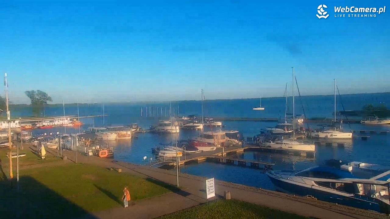 Giżycko - widok na marinę i molo - 17 czerwiec 2026, 19:37
