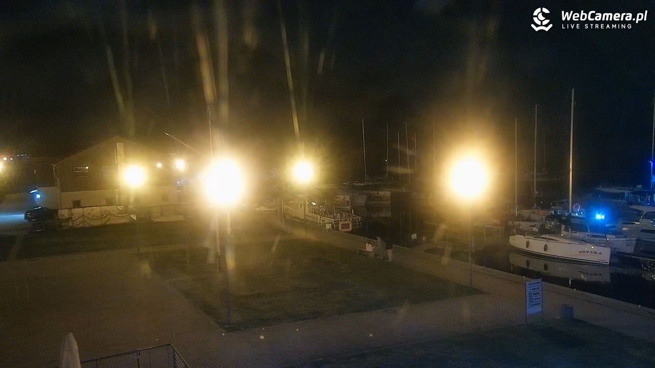 Giżycko - widok na marinę i molo - 03 maj 2026, 02:50