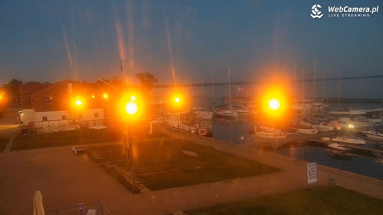 Giżycko - widok na marinę i molo - 20 czerwiec 2026, 21:59
