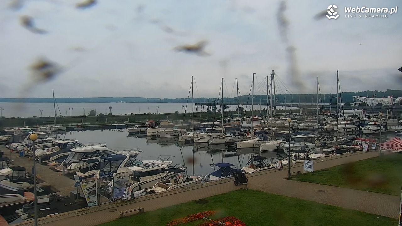 Giżycko - widok na marinę i molo - 31 sierpień 2025, 07:08