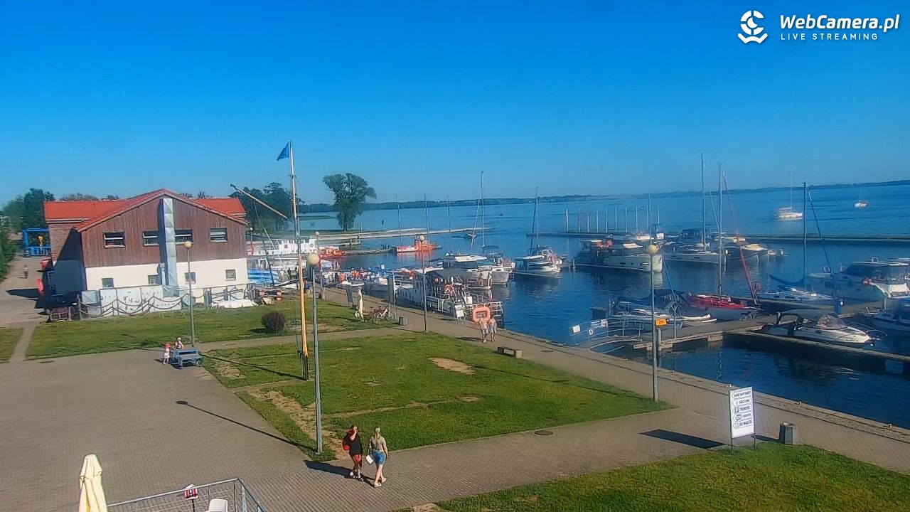 Giżycko - widok na marinę i molo - 20 czerwiec 2026, 17:05