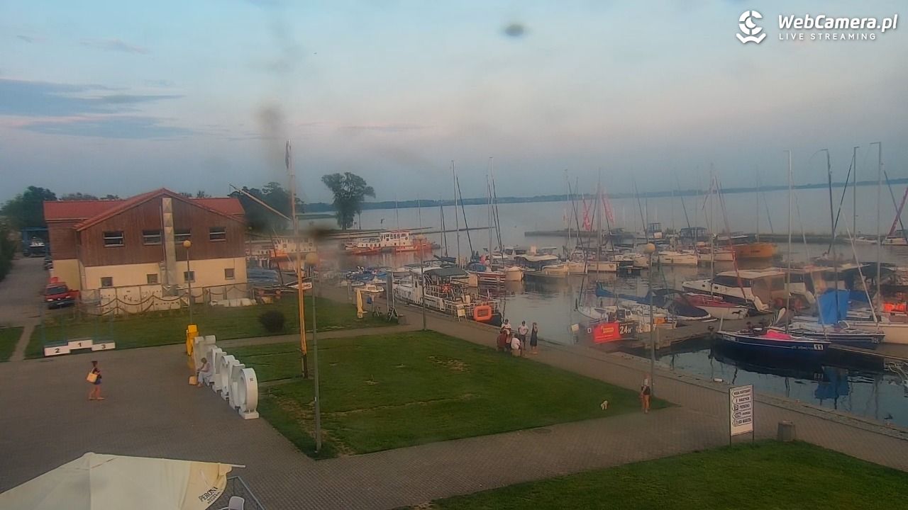 Giżycko - widok na marinę i molo - 04 sierpień 2026, 20:13