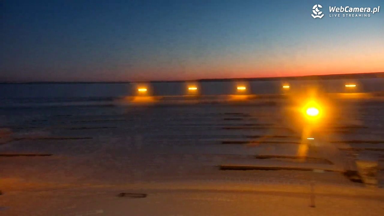 Giżycko - widok na marinę i molo - 31 styczeń 2026, 16:59