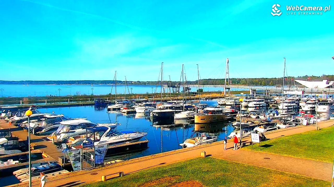 Giżycko - widok na marinę i molo - 03 maj 2026, 08:02