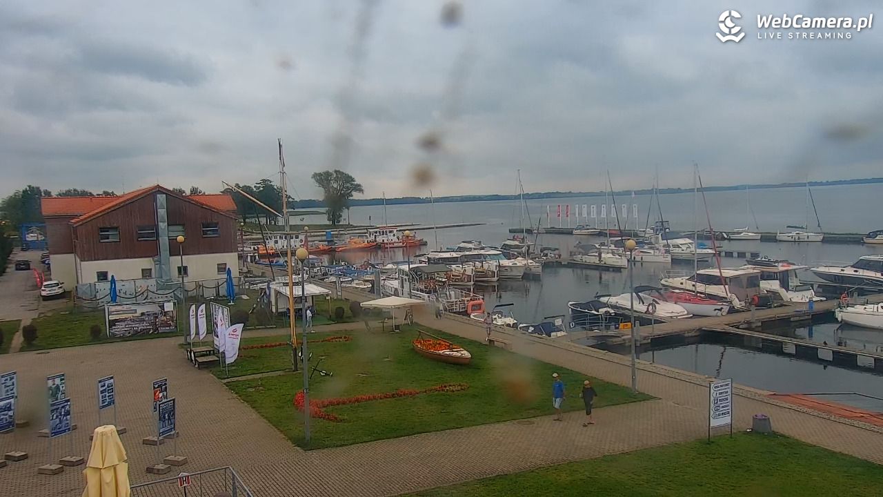 Giżycko - widok na marinę i molo - 03 wresień 2025, 10:28